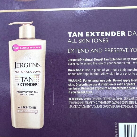Jergens Natural Glow Exclusive Tanning Collection Light Bronze Sunless Gold New - Picture 10 of 14